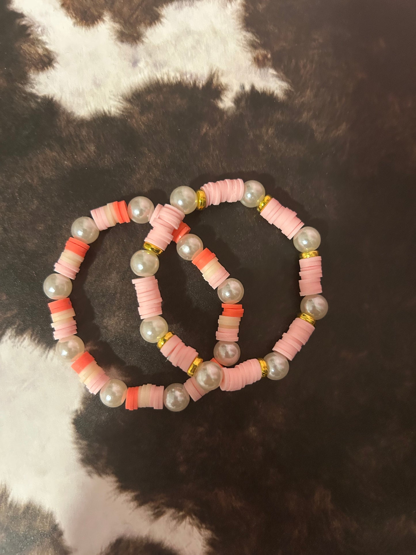 Pretty in pink bracelet set not non tarnish