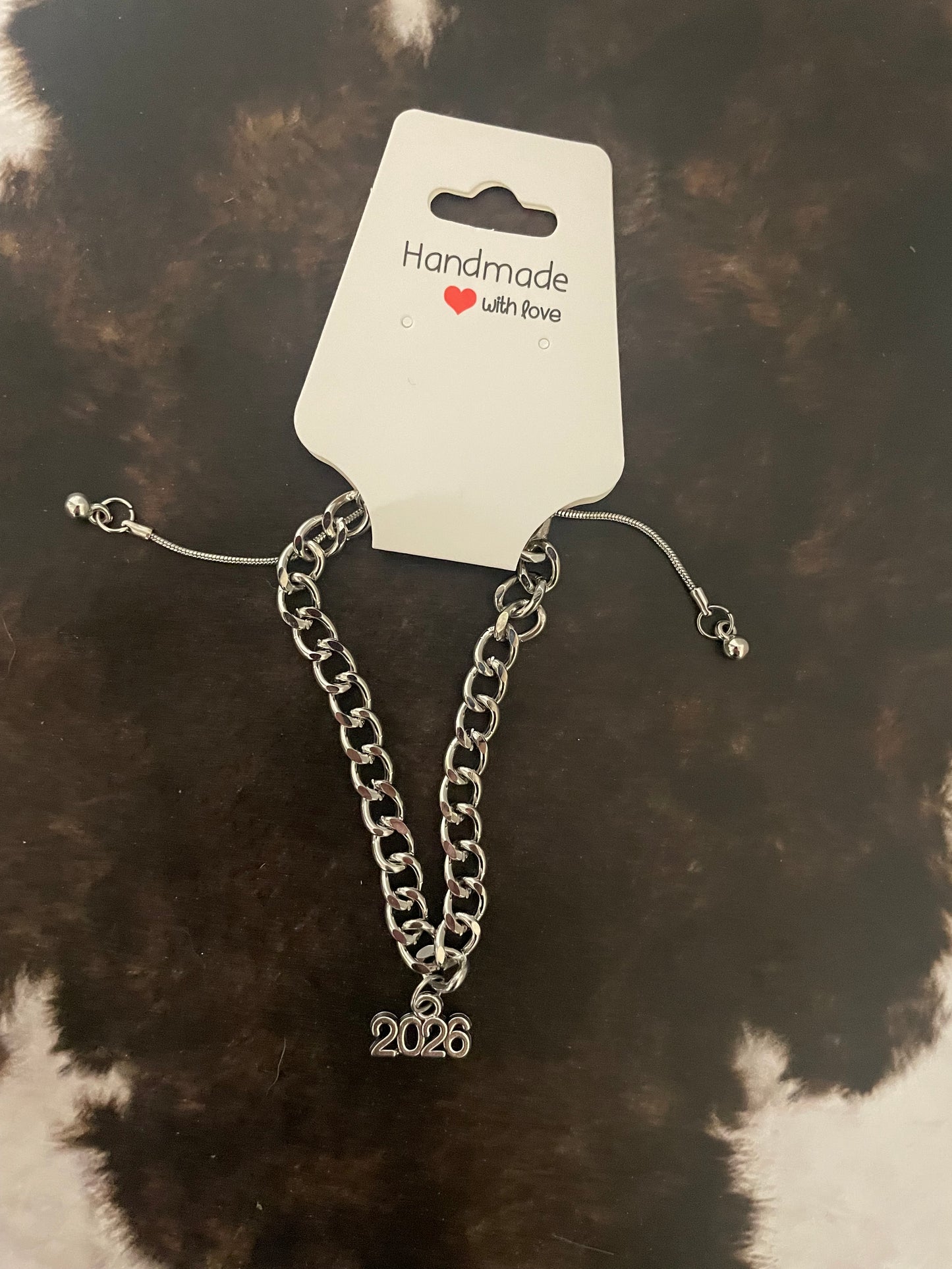 Class of 26’ bracelet silver