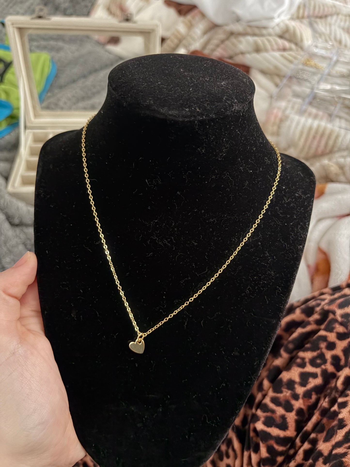 heart of gold non tarnish necklace