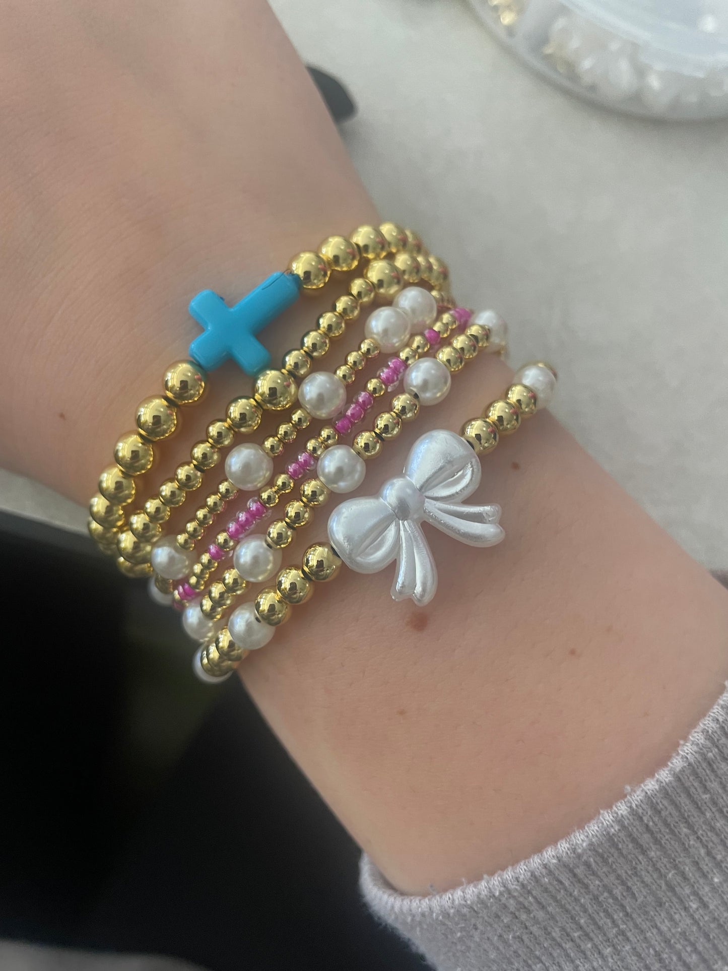 Non tarnish bracelet set (6)
