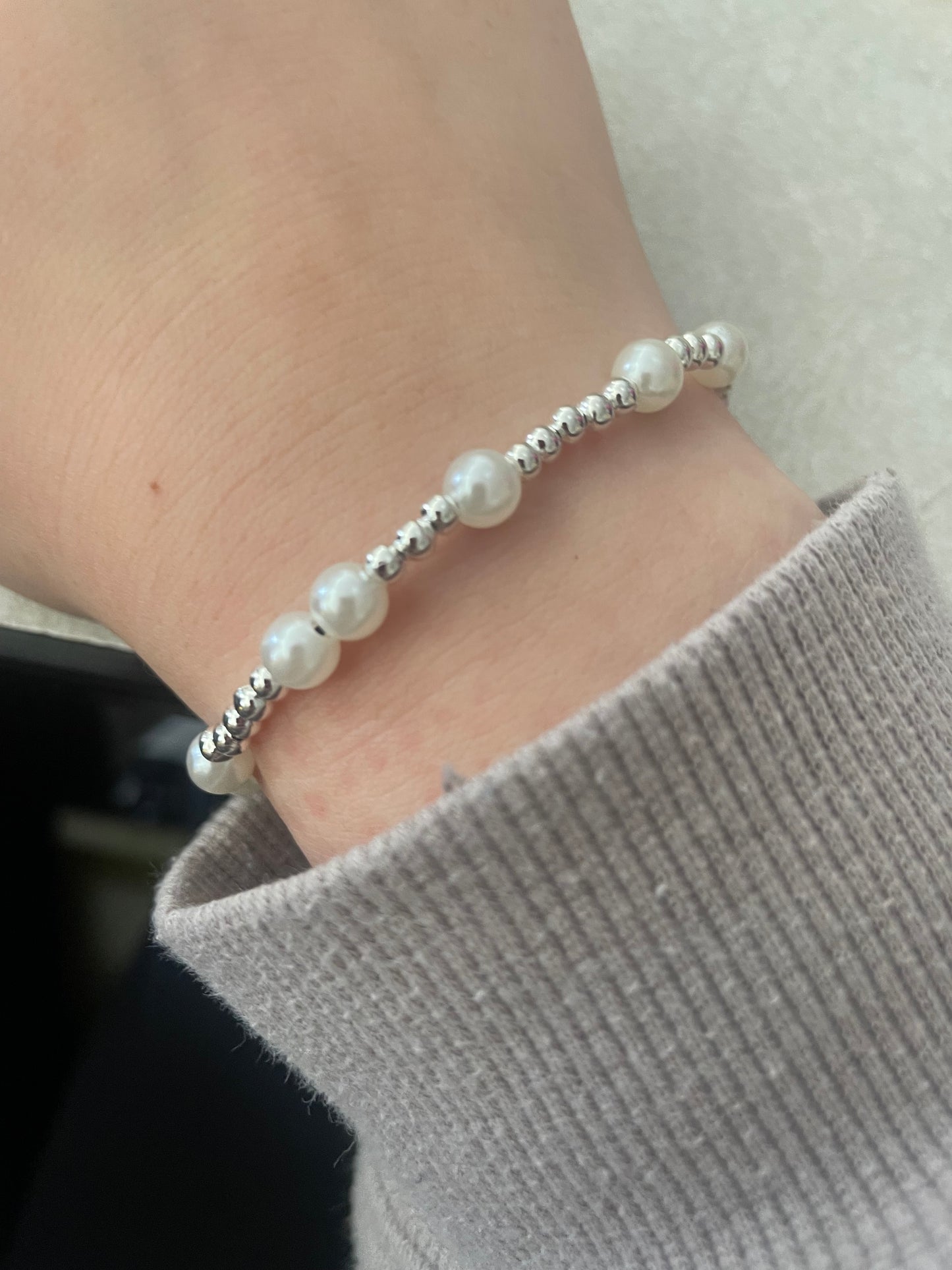 pearl wonder bracelet non tarnish in silver