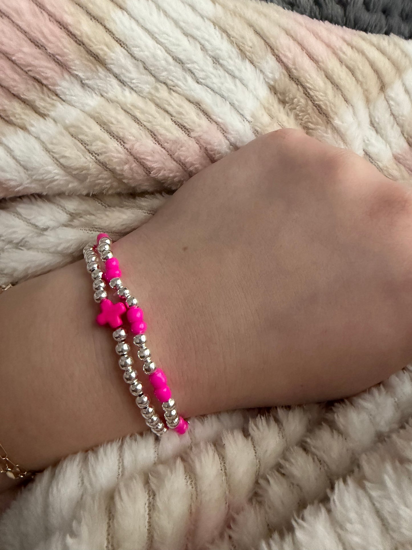 Silver non tarnish pinkie pie stack