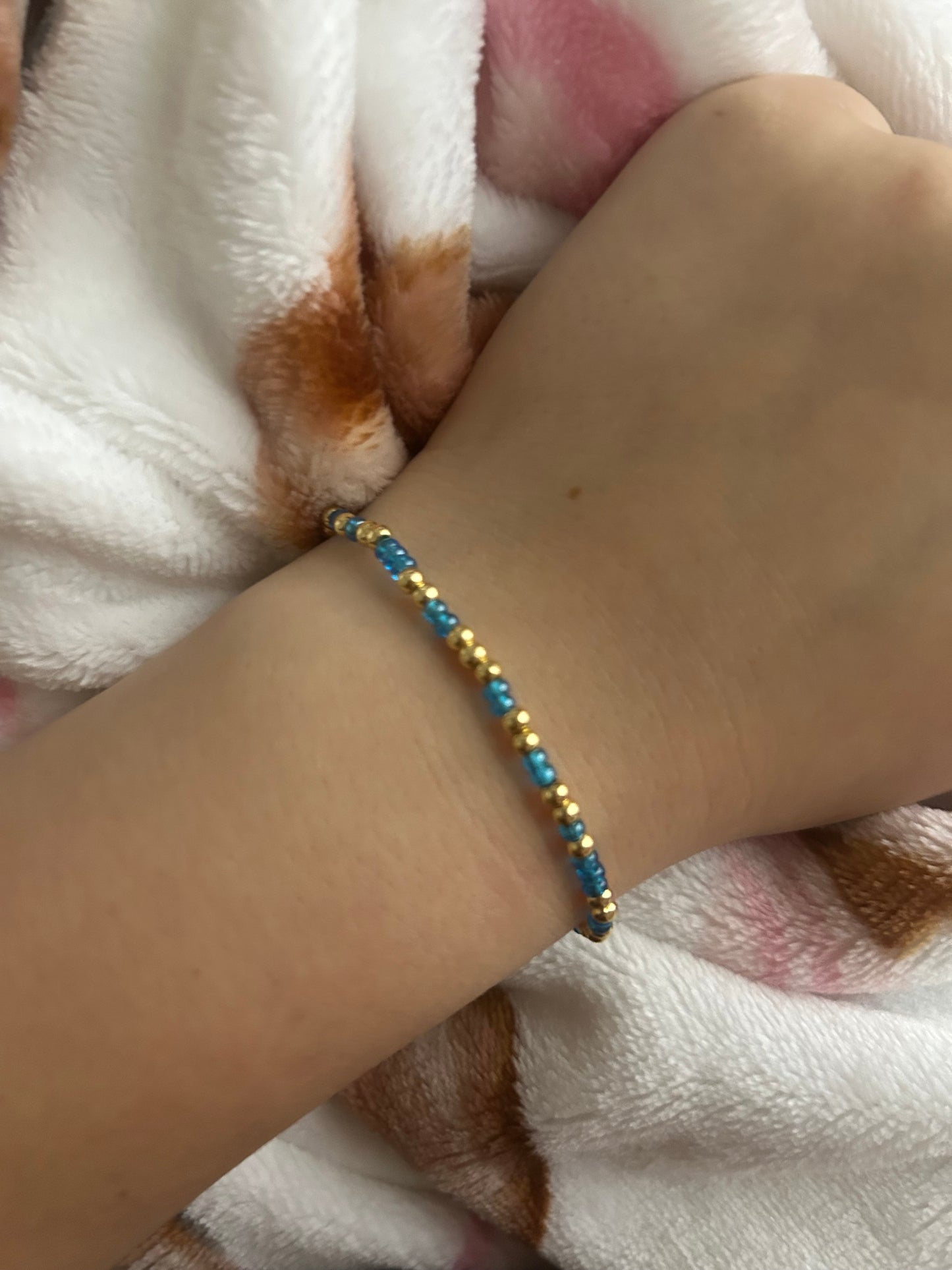 Ocean blue bracelet non-tarnish