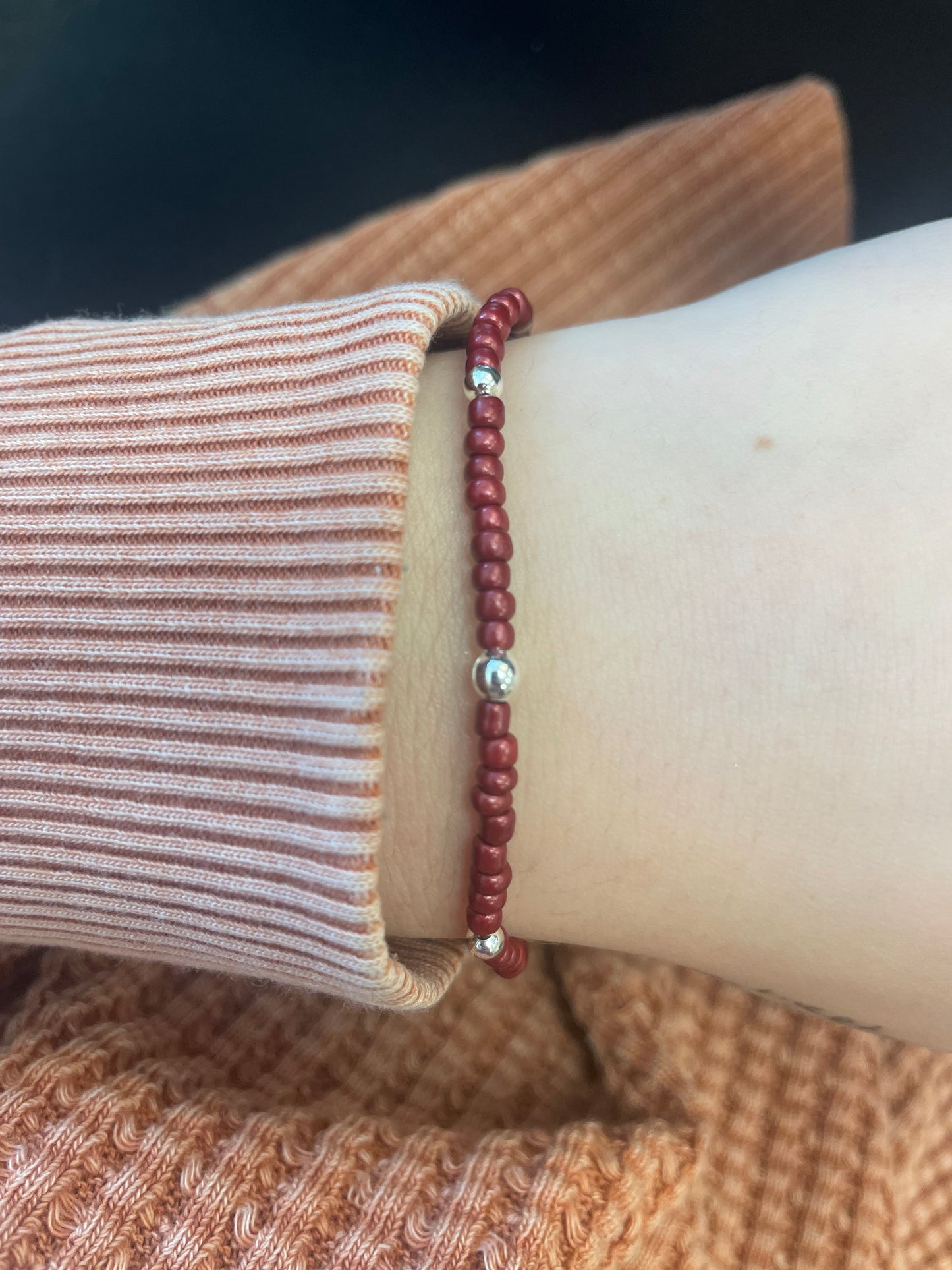 Burgundy dreams non tarnish bracelet