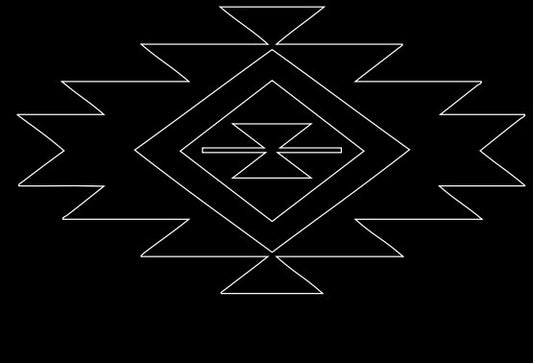Western print 6x6 medium decal