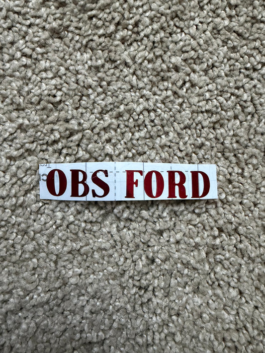 Obs ford sticker size small