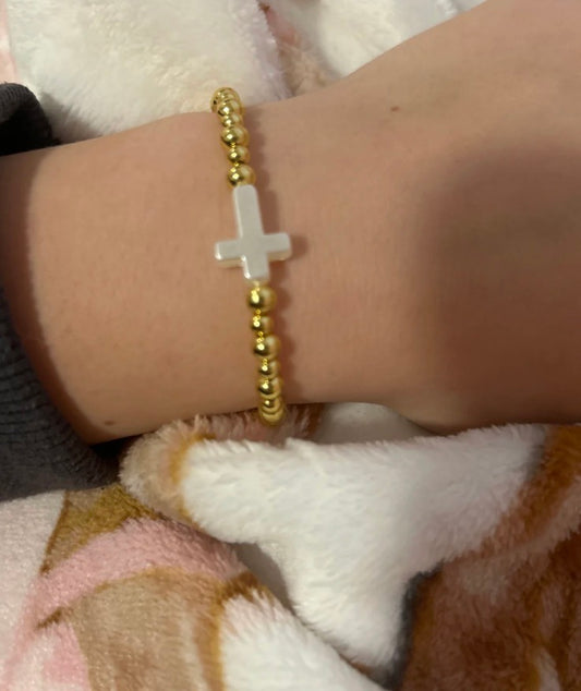 Kids size cross bracelet size 5.5-6.0