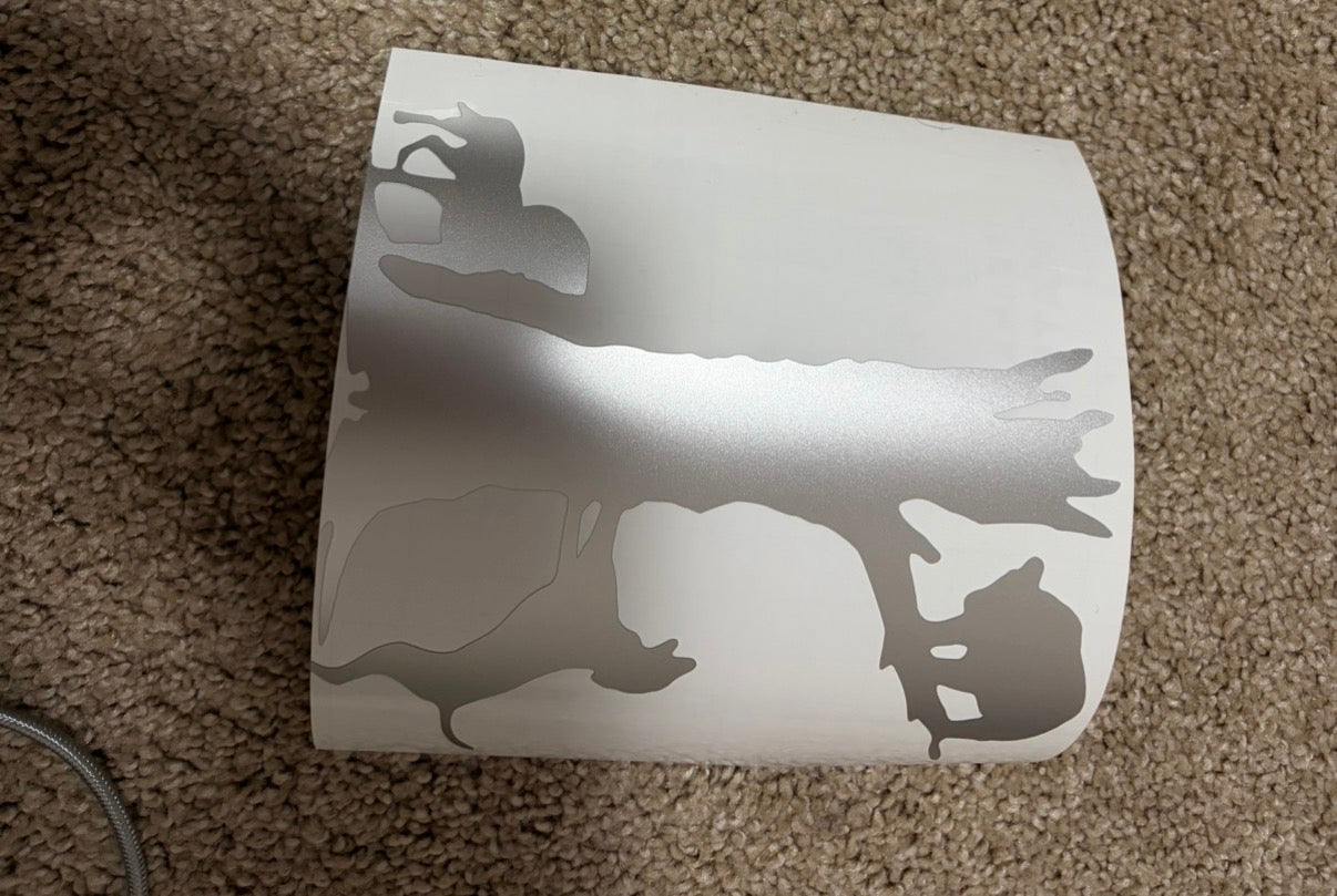 Hunting sticker in size medium