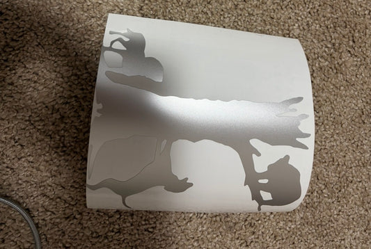Hunting sticker in size medium
