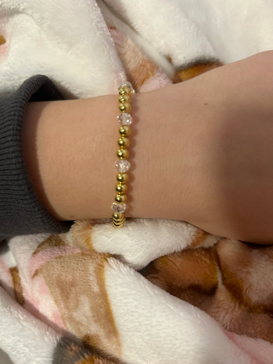 bracelet non-tarnish crystal beaded