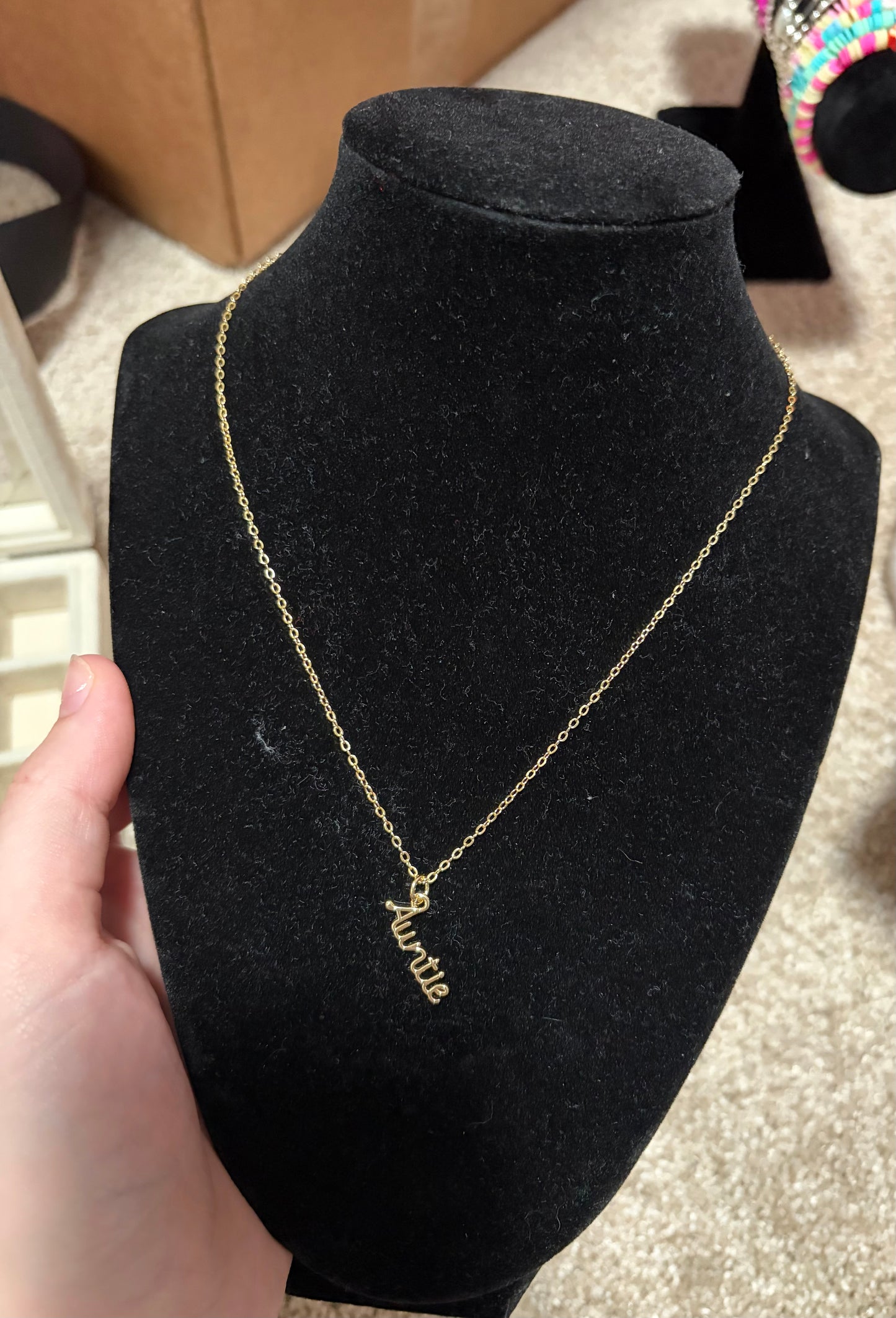 Auntie non tarnish necklace