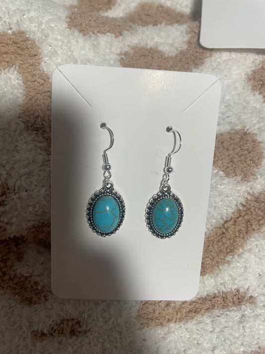 Sterling silver turquoise earrings