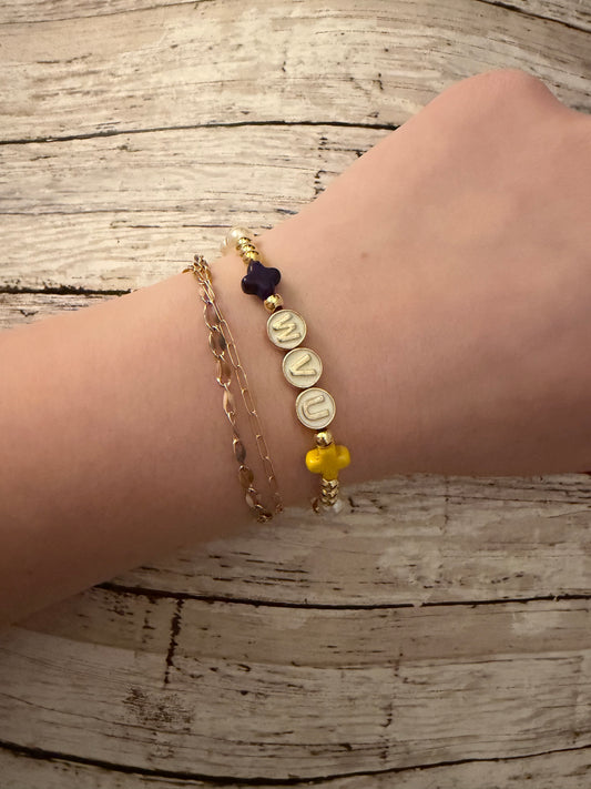 WVU bracelet non tarnish