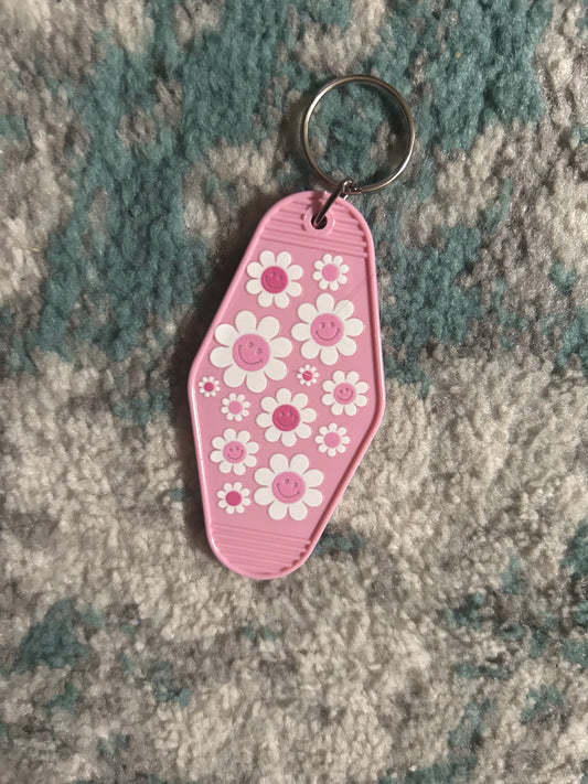 Flower smiles keychain