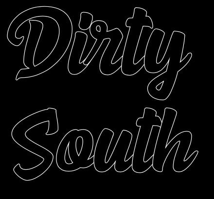 Dirty south decal size large