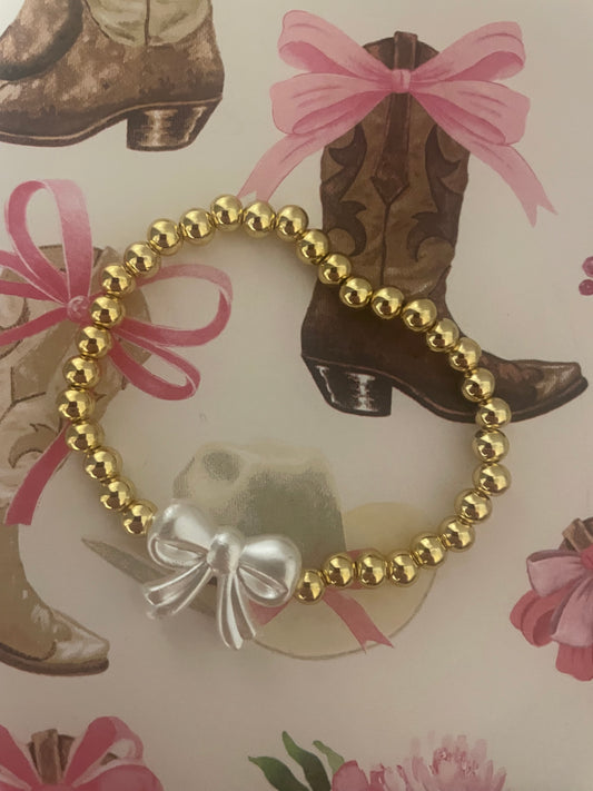 Bow bracelet non tarnish