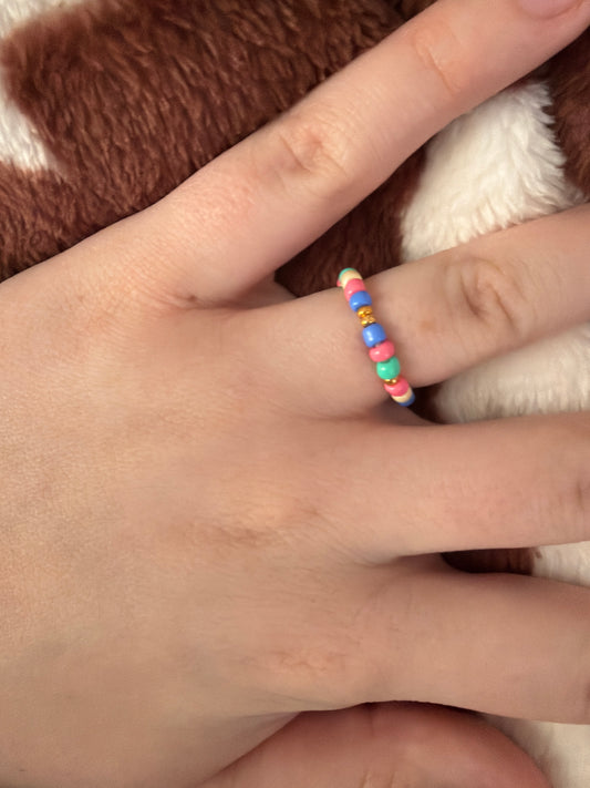 Non tarnish beaded Easter ring