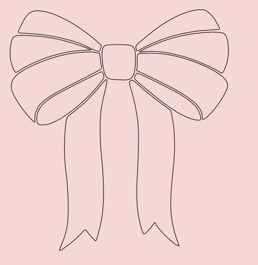 Bow decal 6x6 medium