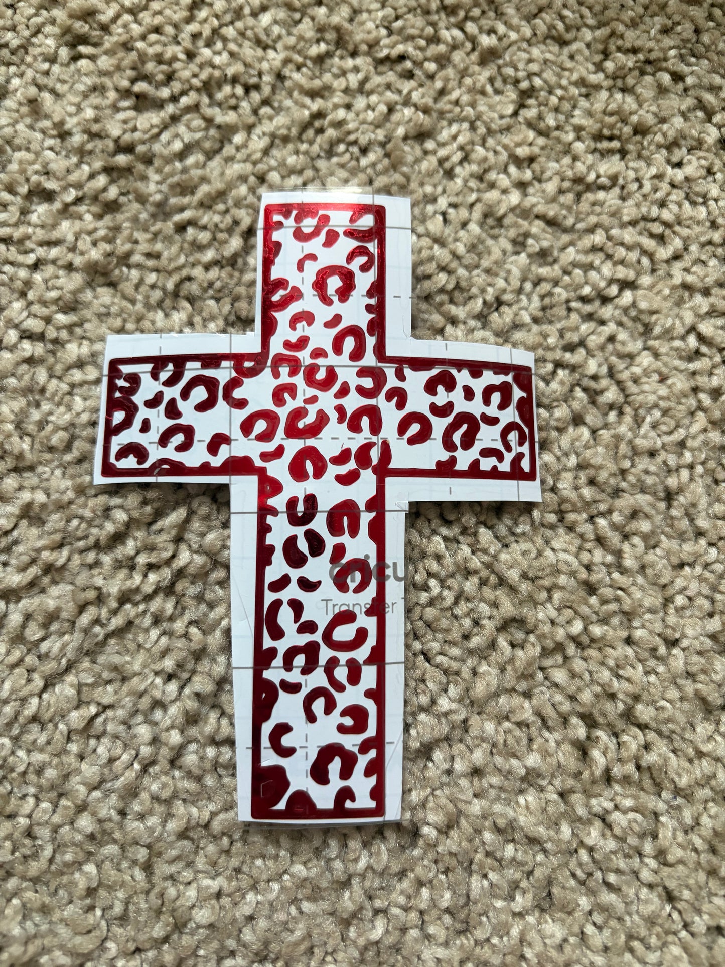 Leopard print cross striker size medium