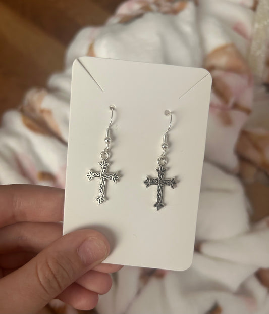 Cross earring