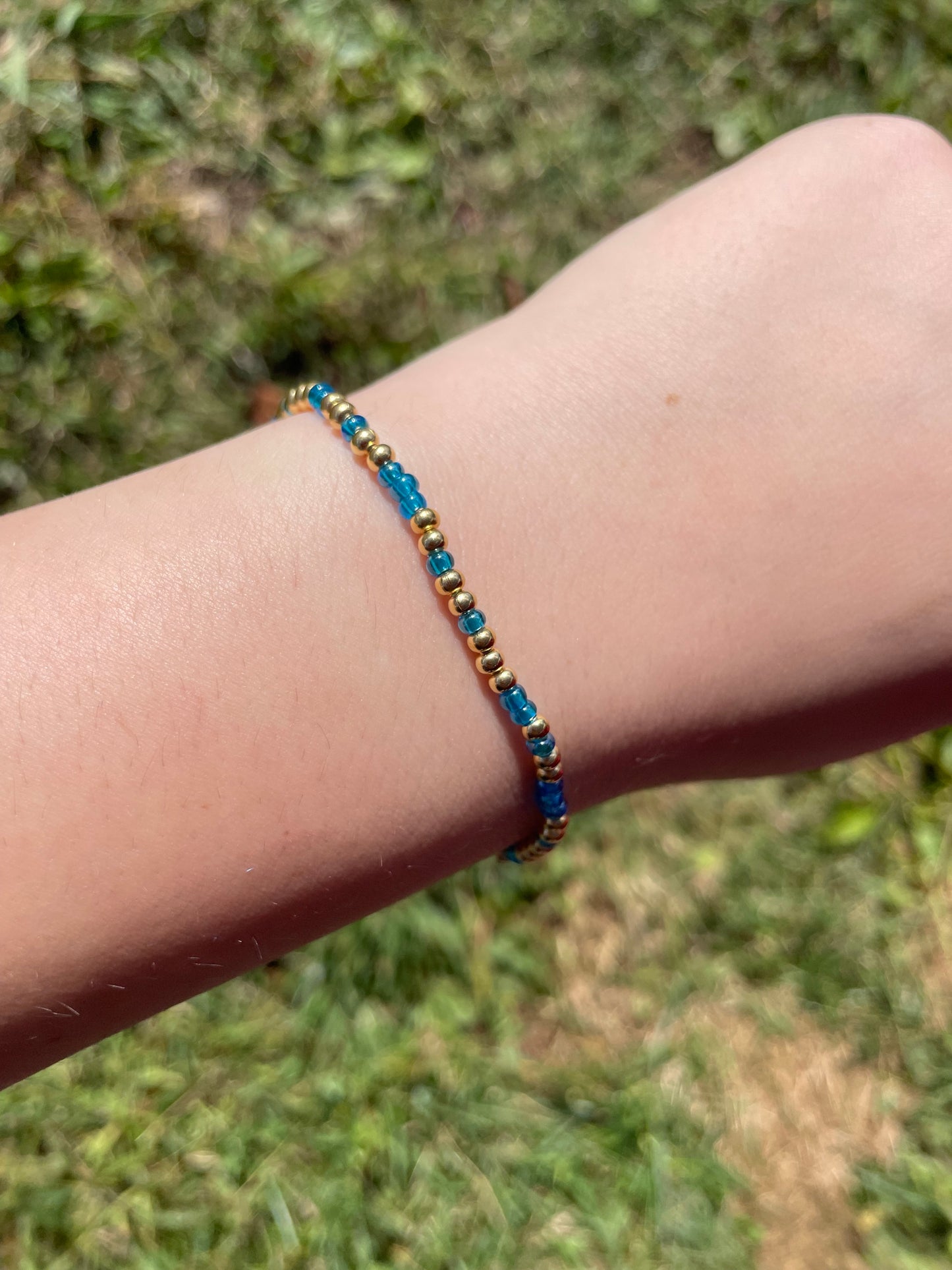 Ocean blue bracelet non tarnish