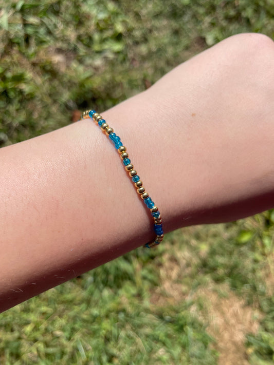 Ocean blue bracelet non tarnish