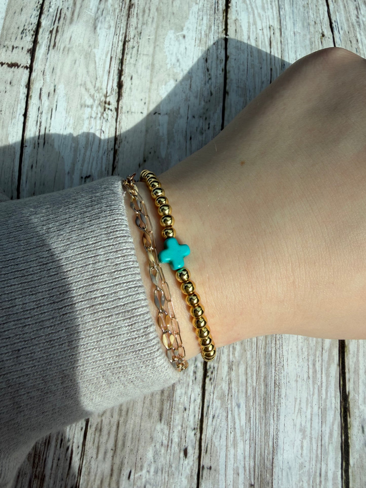 Turquoise non tarnish bracelet