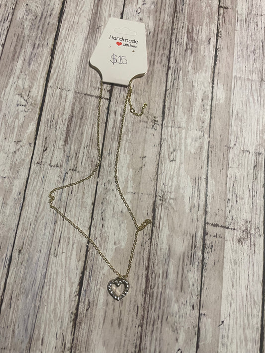 Heart necklace in gold