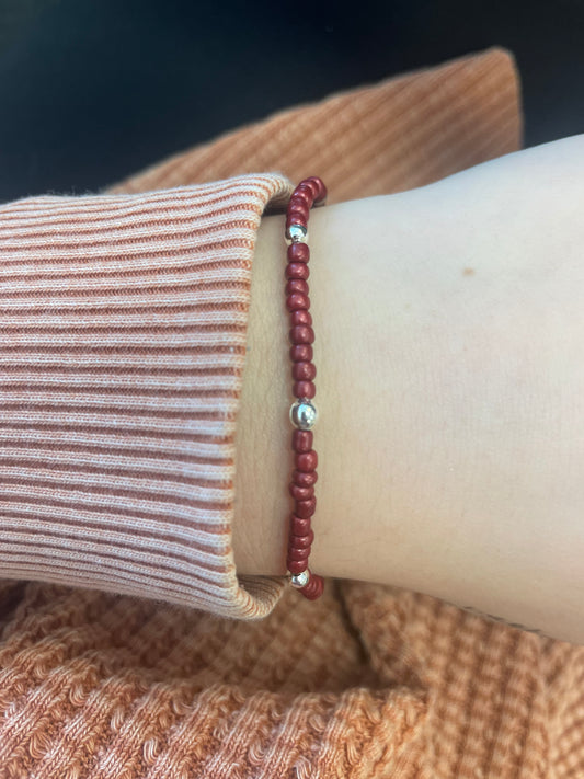 Burgundy dreams non tarnish bracelet