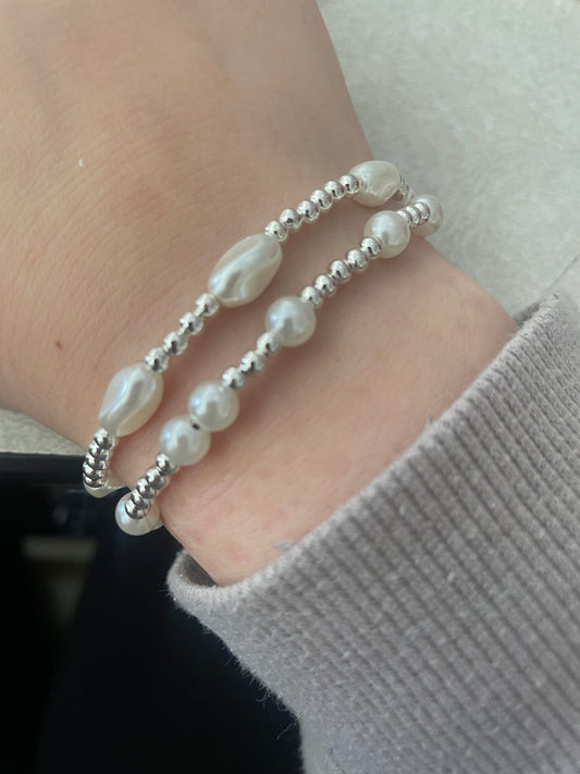 Pearl wonder and ocean pearl bracelet combo