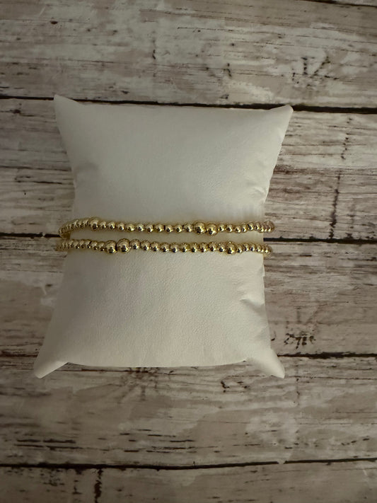 Double gold stack in gold filled non tarnish
