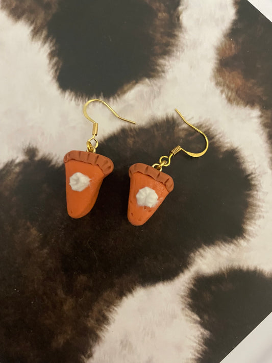 Pumpkin pie earrings