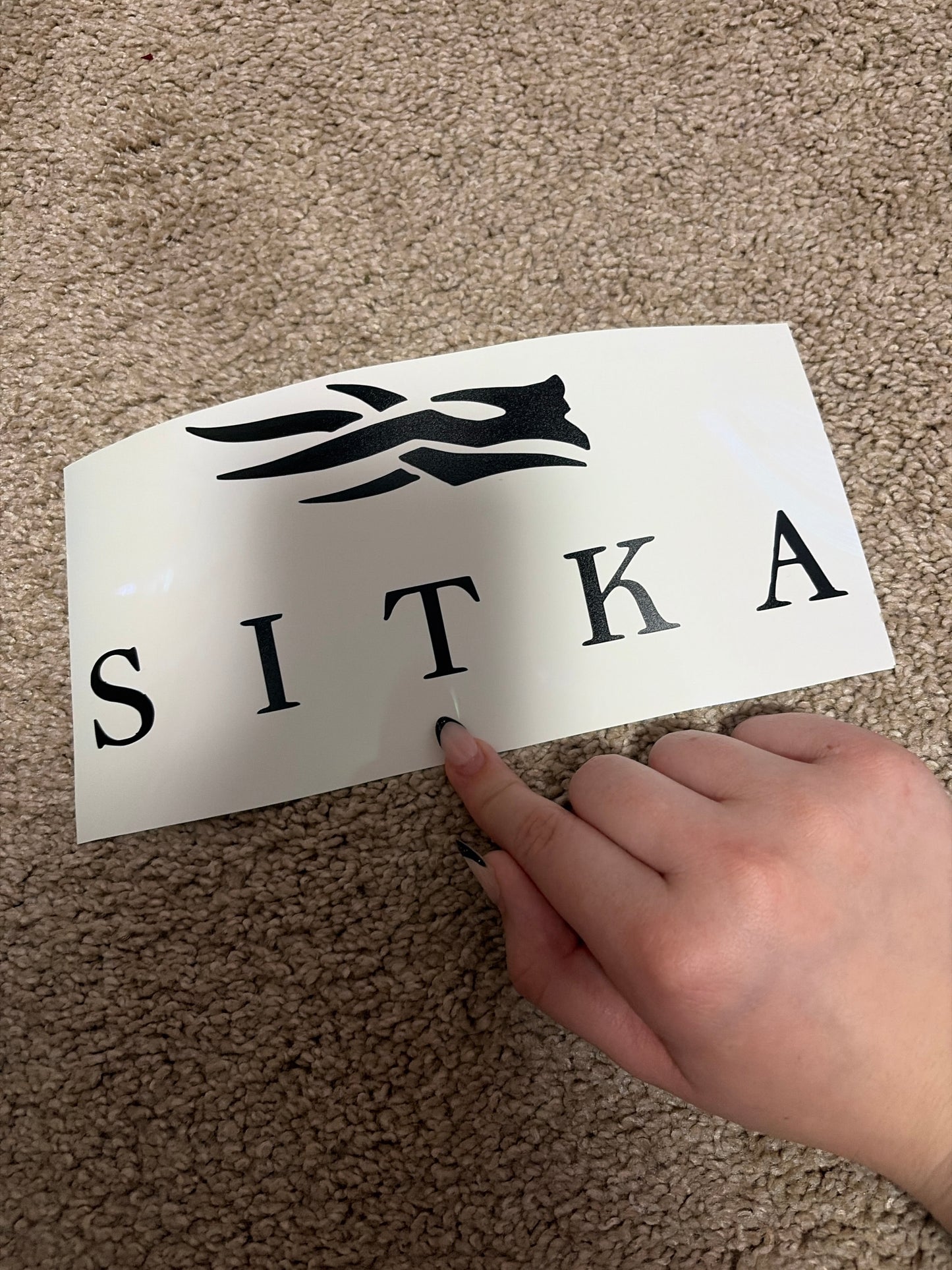 Sitka size medium decal