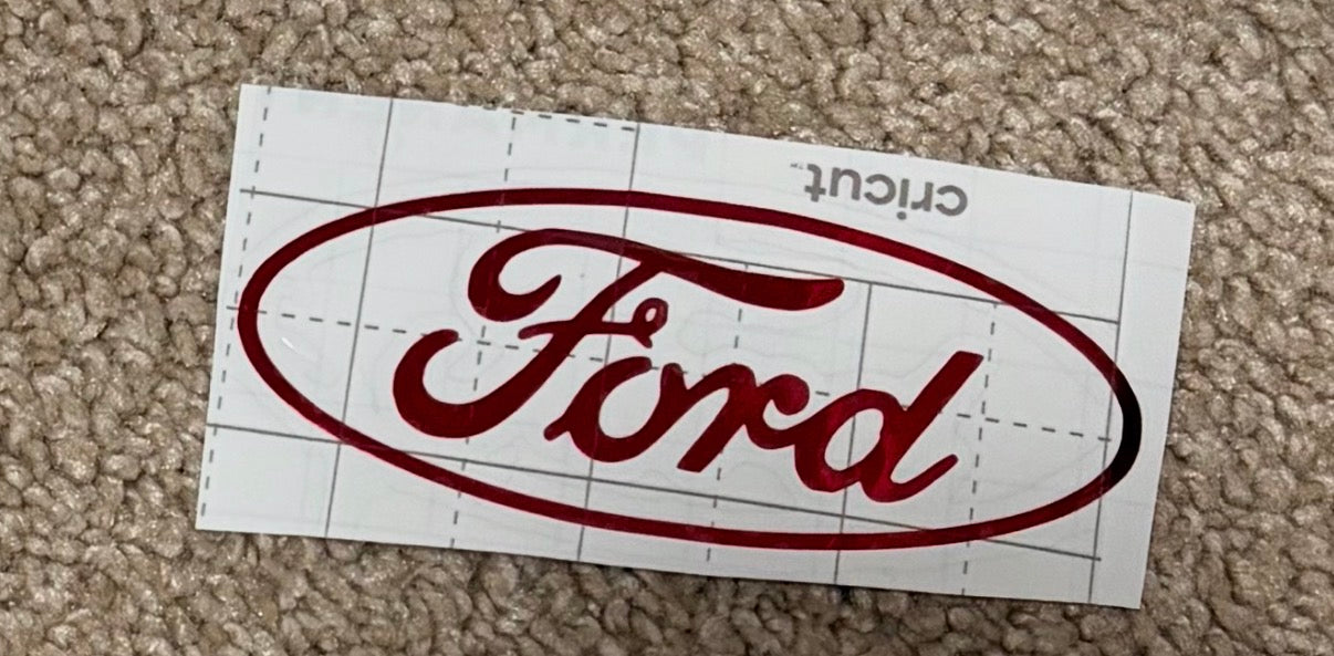 Small ford logo sticker 4x4