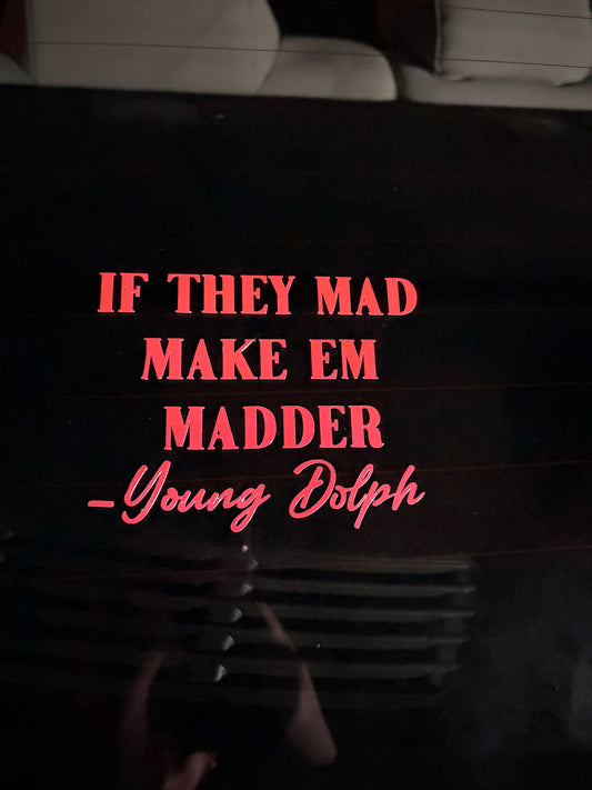Young dolph sticker size medium