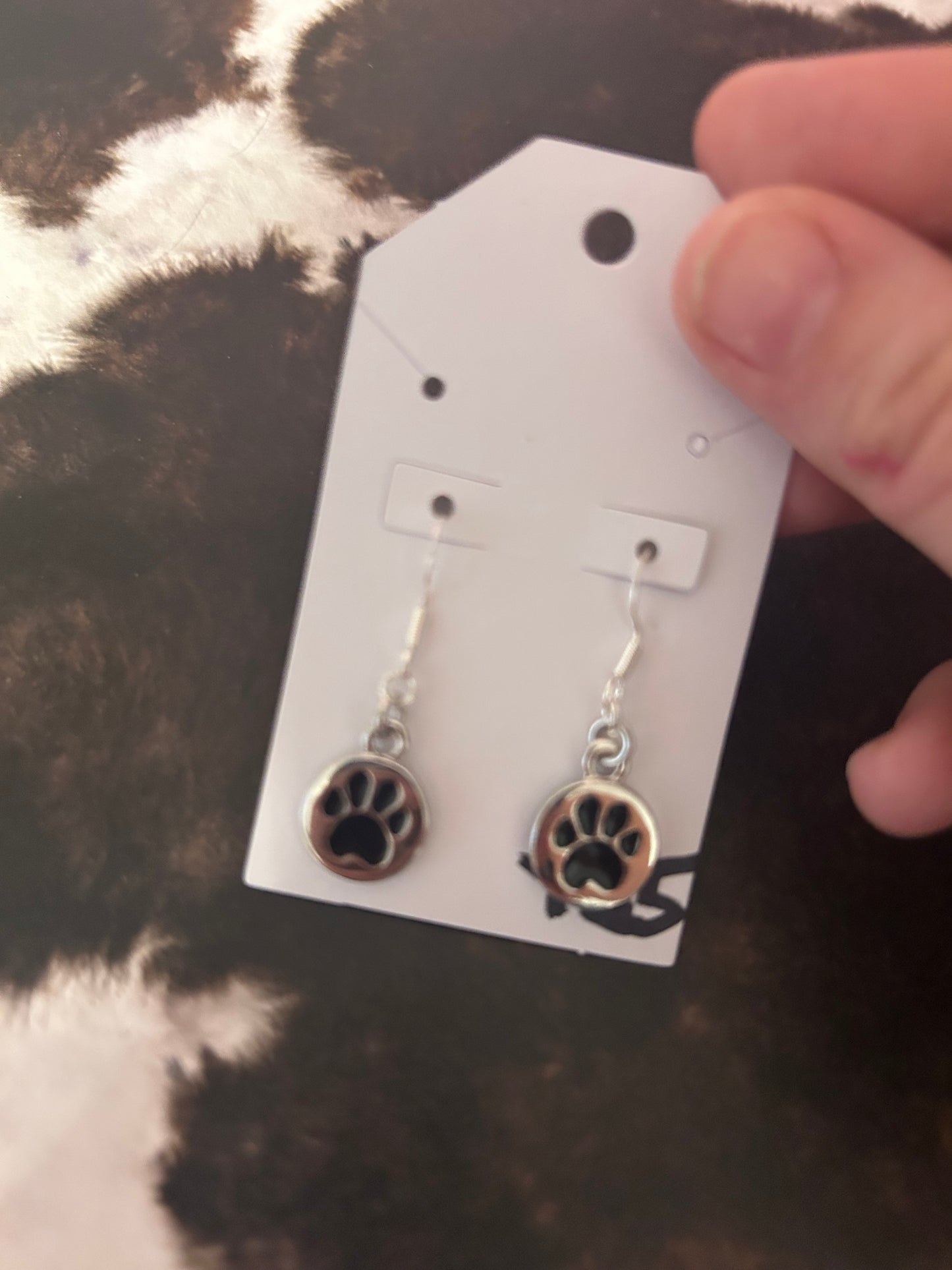Paw print earring