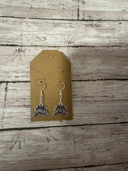 Jeep earrings sterling silver