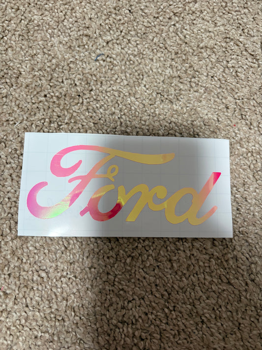 Small size ford logo sticker 4x4