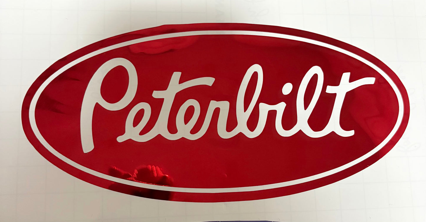 Peterbilt decal size medium