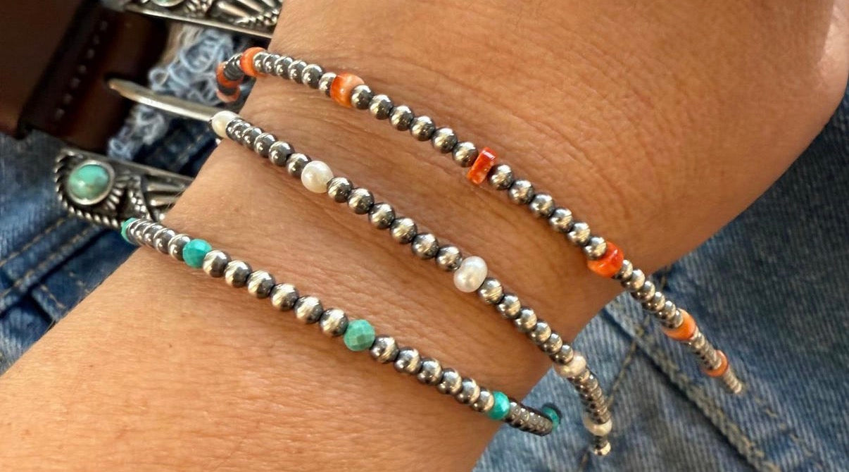 PREORDER Navajo pearl stretch bracelet