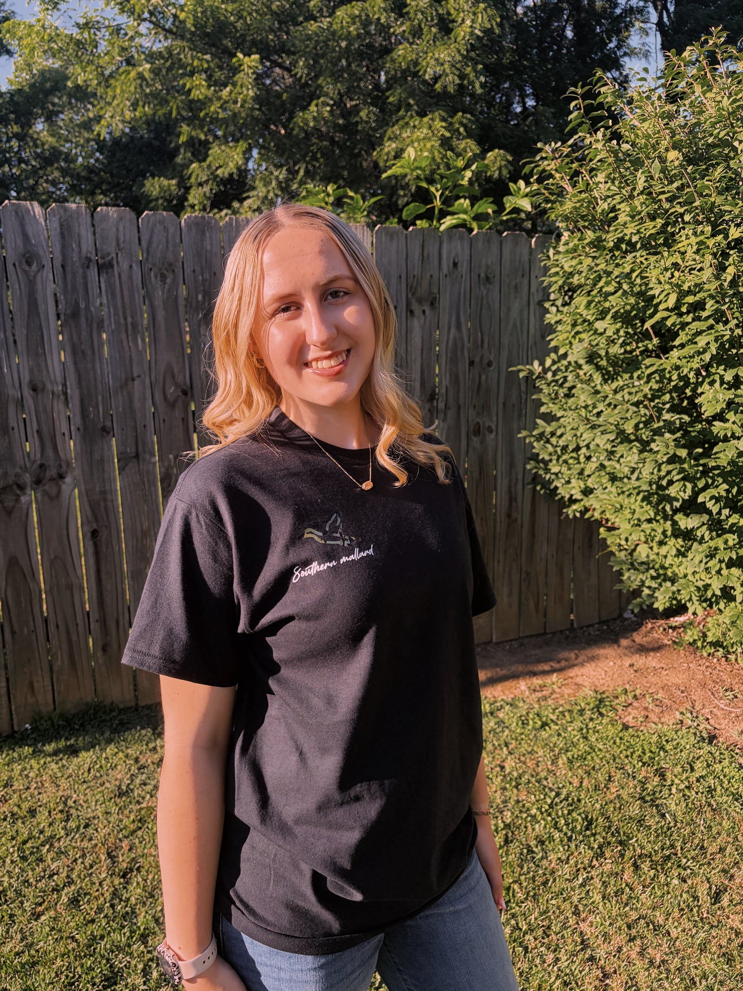 Classic camo duck southern mallard women’s tee
