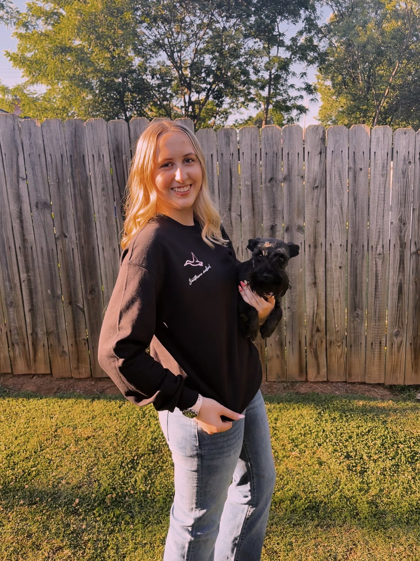Southern mallard classic pink duck camo crewneck