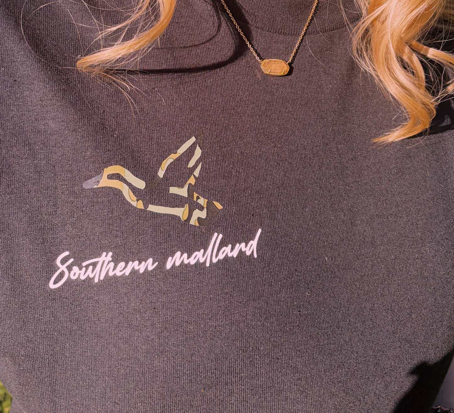 Classic camo duck southern mallard women’s tee