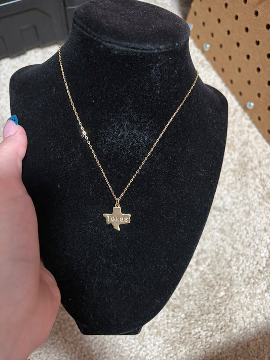 Texas good filled necklace