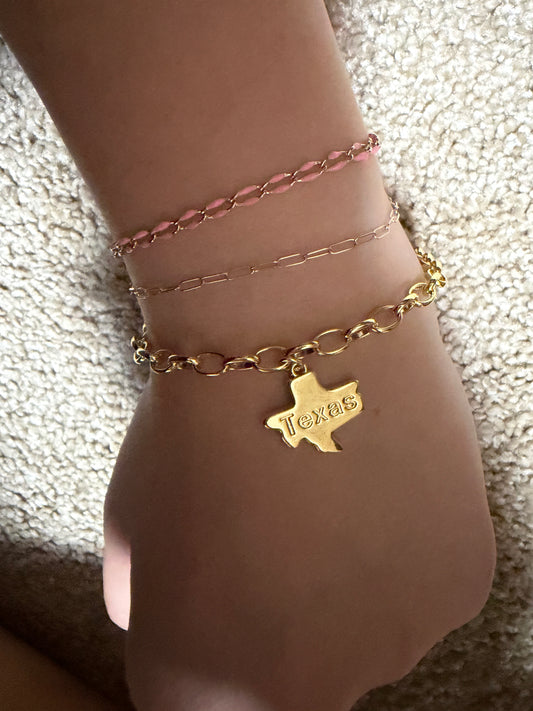 Texas gold filled non tarnish bracelet