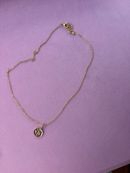 Gold filled non tarnish inital necklace